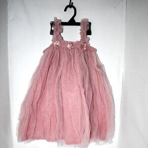 PARTTELY Birthday Outfit – Birthday Fairy Dress with Socks, Pink Size 6T NWT